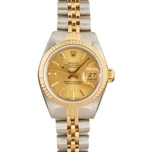 Women's Rolex Datejust 69173 Champagne